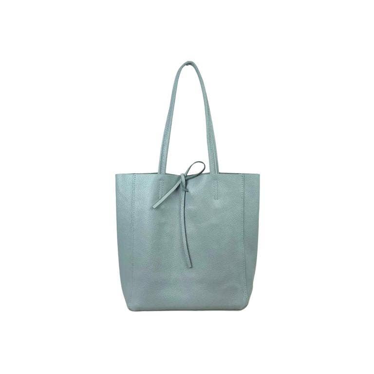 Leather Tote Bag Olive Green