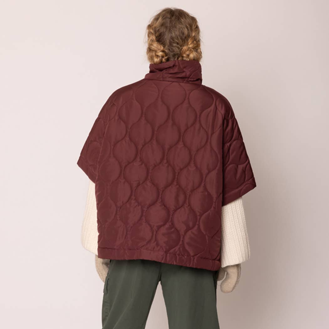 QUILT JKT/ONE SZ CHARC