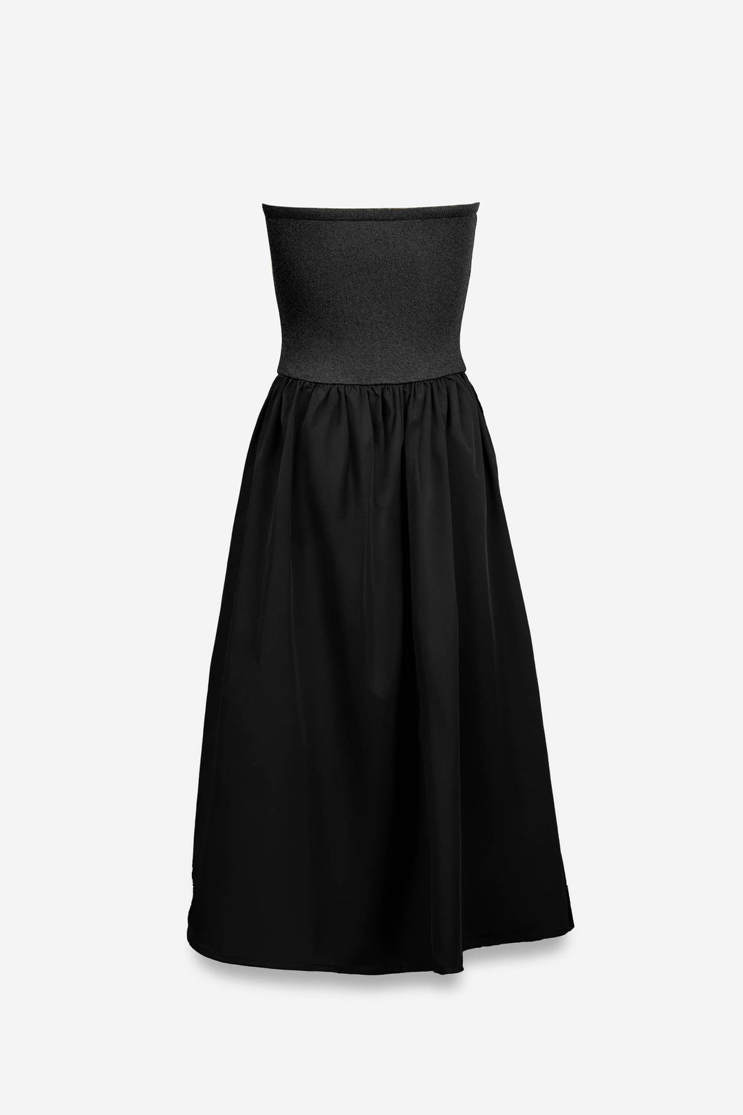 Strapless Maxi Dress: Black / S
