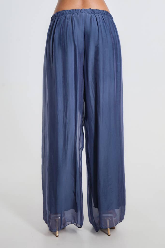 Roxy Silk Straight Leg Pant Orchid