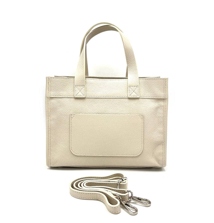 Italian leather bag,112442: Blk
