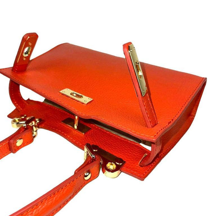 Small leather handbag Taupe