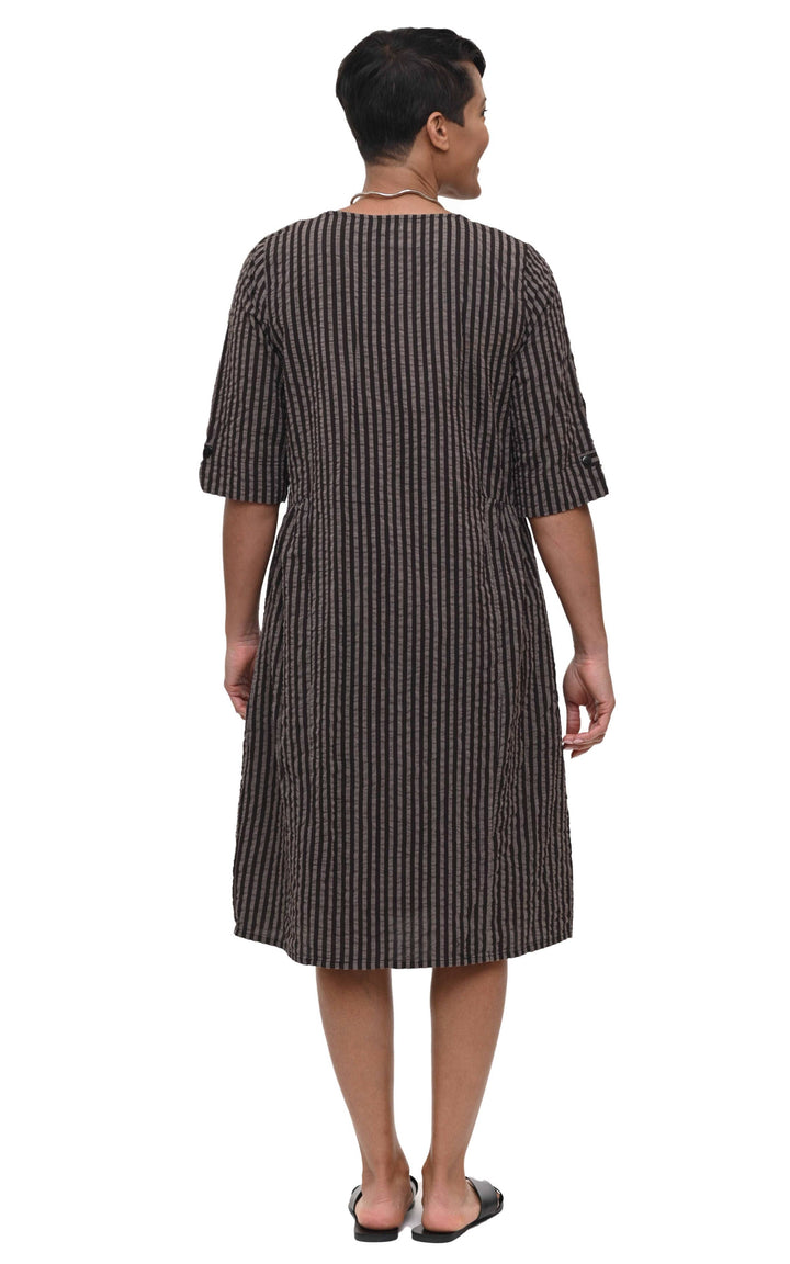 CV243 Maxine Dress Stripe: S