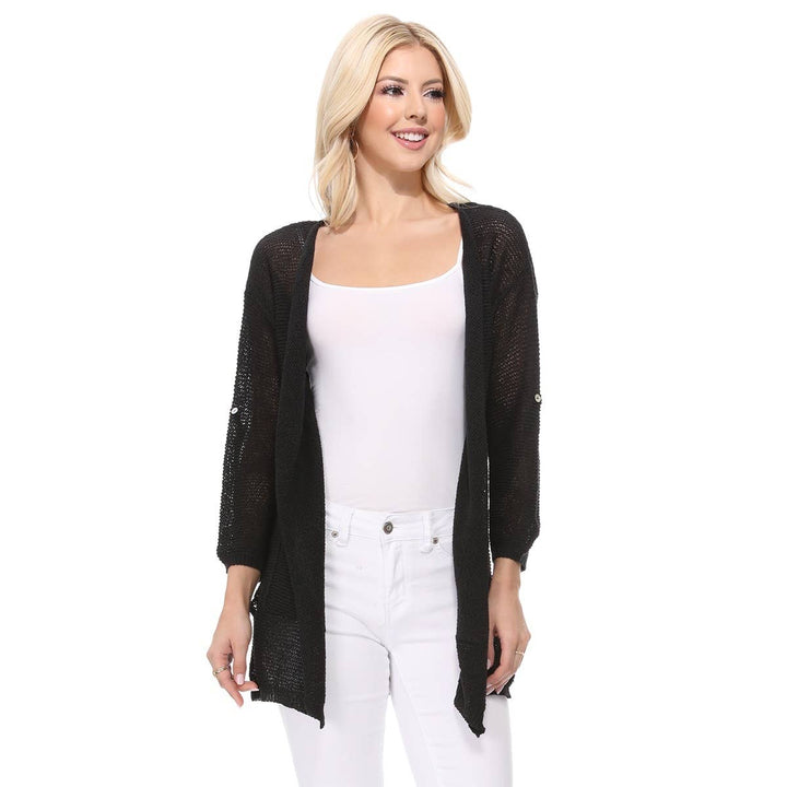 MESH Cardi with Pockets: IVORY / ML
