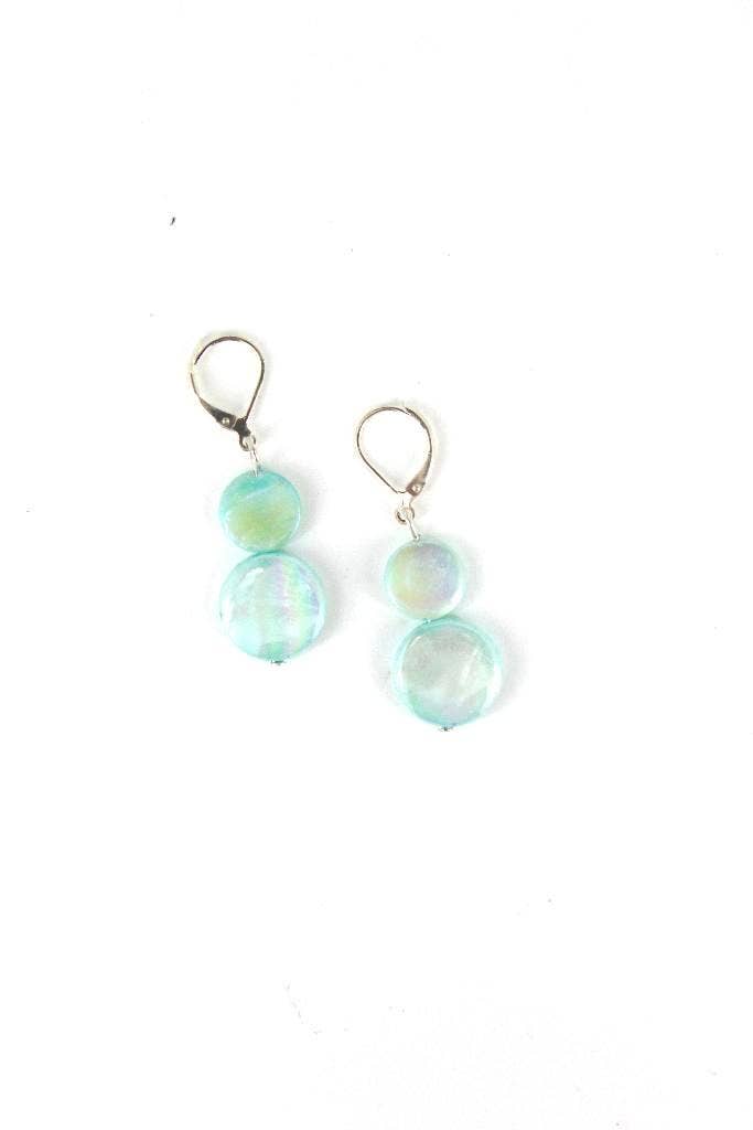 TEAL - Light Teal MOP Earring