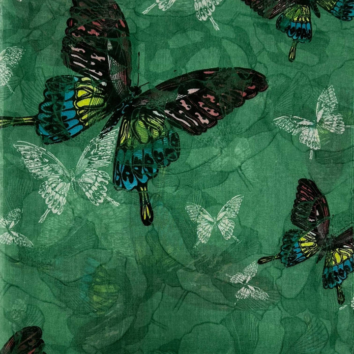 Butterfly print scarf: Baby Pink