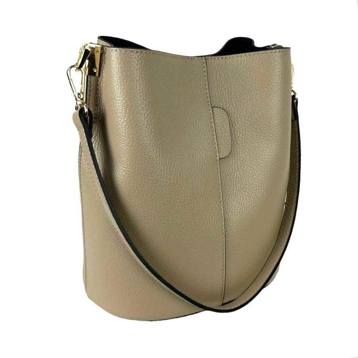 High Quality Italian Leather Shoulder Bag: Red