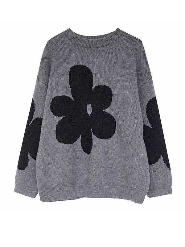 l Long Sleeves Loose: GRAY / One_size