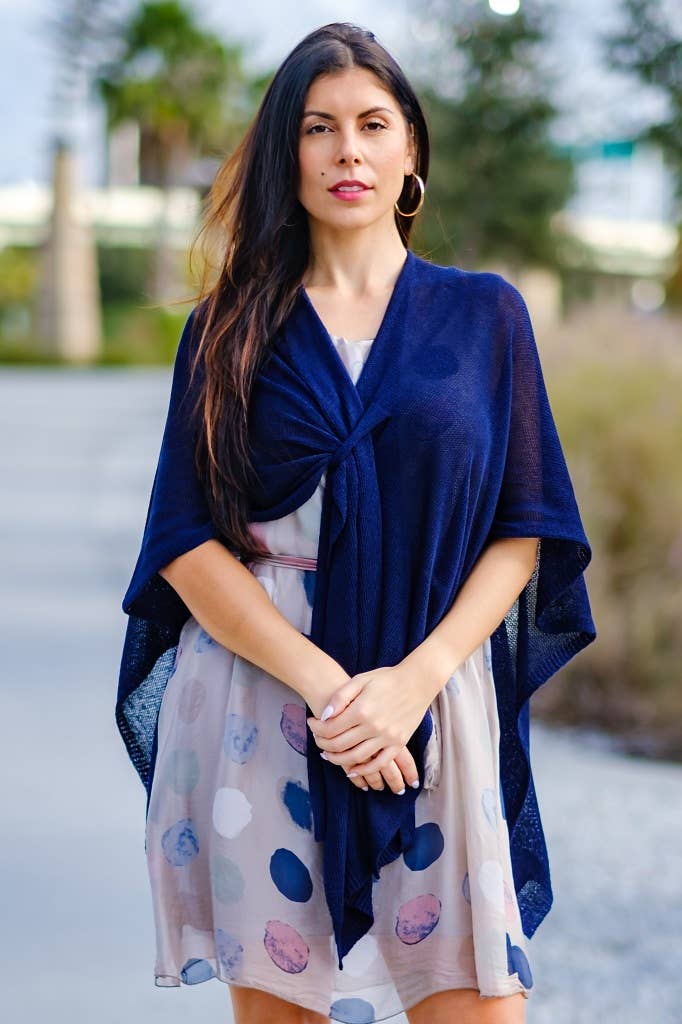 Aliya Cotton Wrap (W108): Bisque