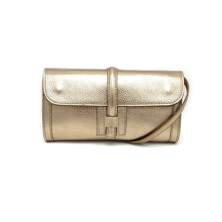 Leather clutch, Made in Italy,112532: Camel