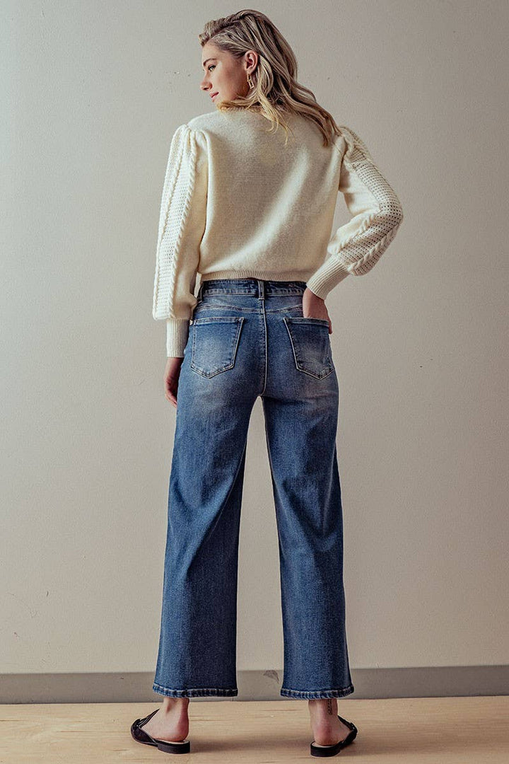 WIDE LEG VINTAGE WASHED JEAN