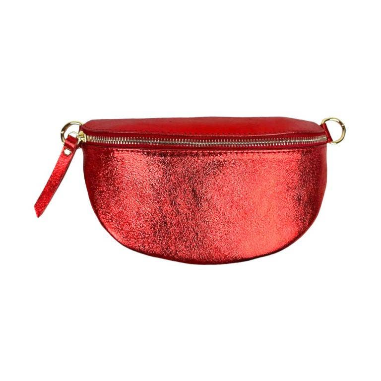 Metallic Leather Waist : Money