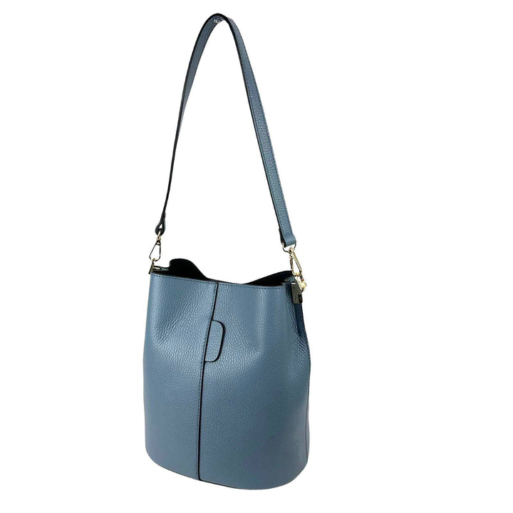 High Quality Italian Leather Shoulder Bag: Red