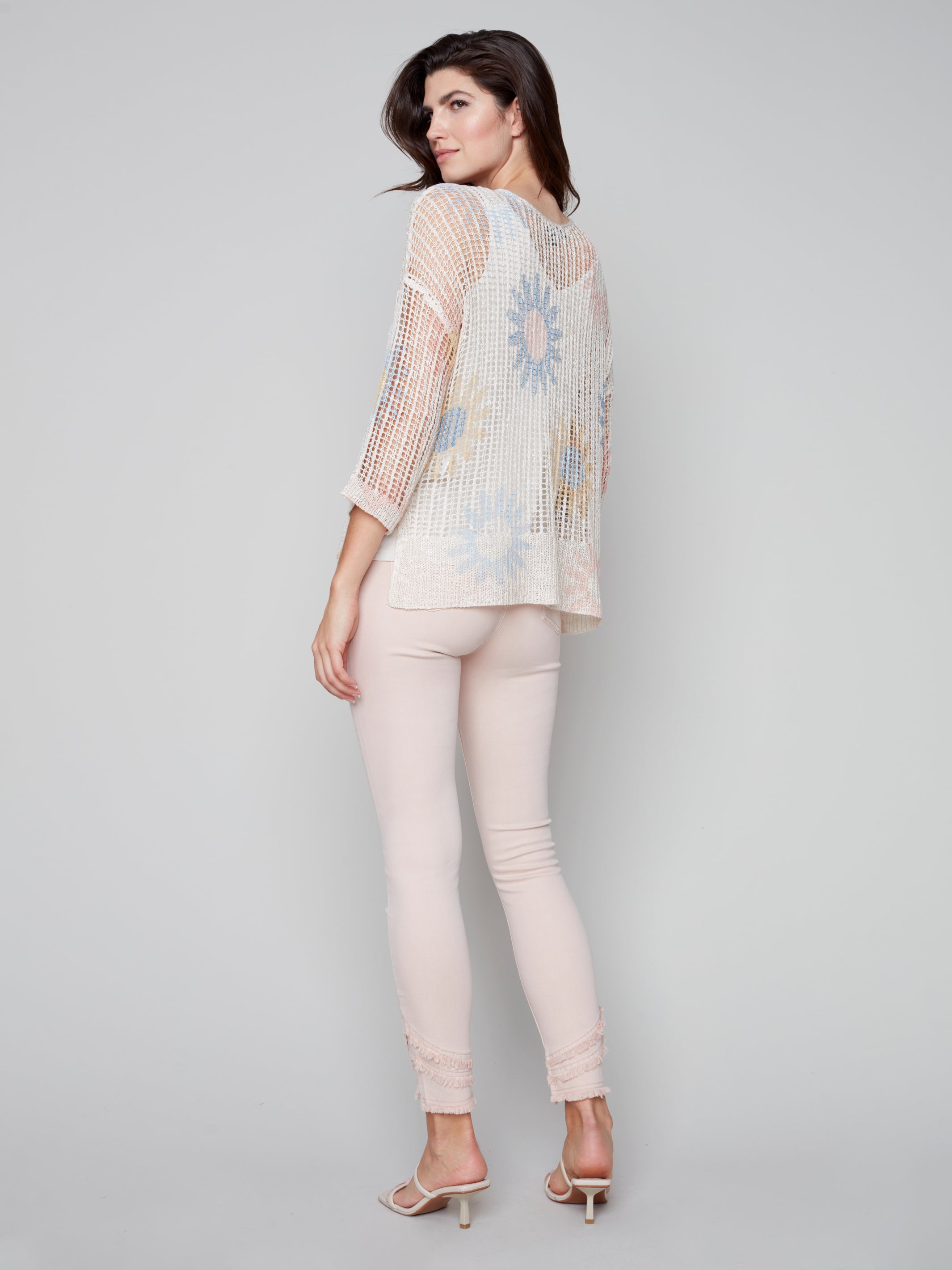 トップス Art Print Rib Knit MARTE sahara SPT6133-BCPT-SS25-