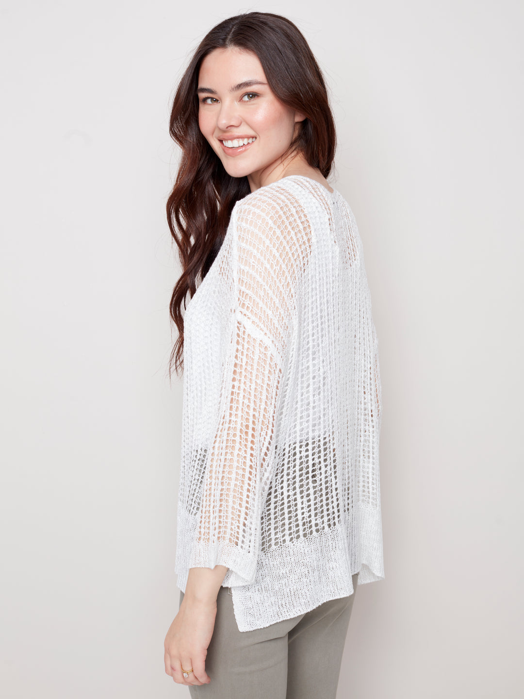 Fishnet Crochet Sweater - C2326