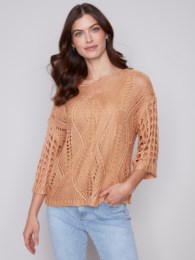 FANCY CROCHET SWEATER C2622