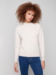 C2857 SOUTACHE SWEATER