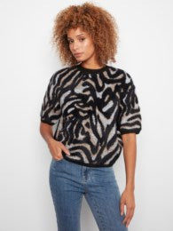 C2858 PRINT SWEATER