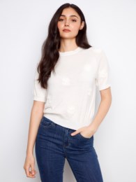 c2969 SOUTACHE SWEATER