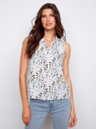 C4529 BLOUSE W/ RUFFLE