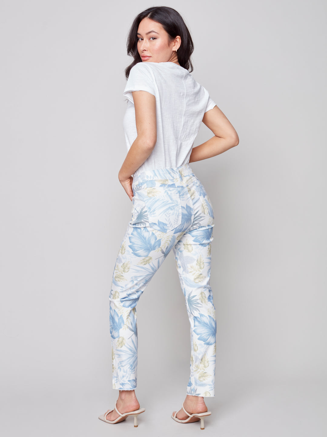 Print Twill Ankle Pant - C5139