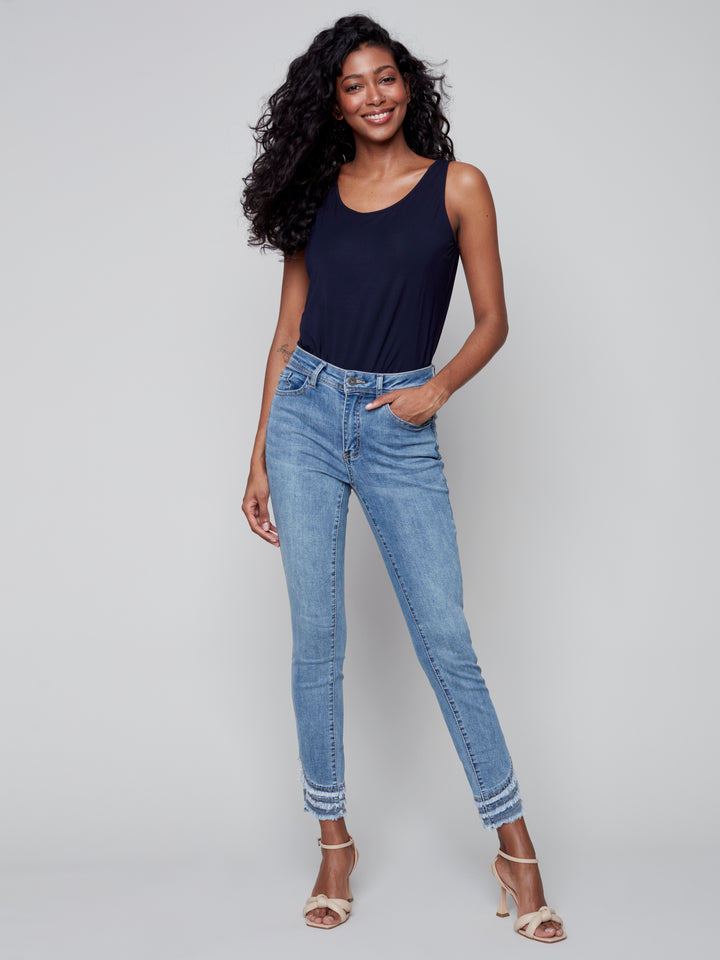 Ripped Hem Jean - C5273