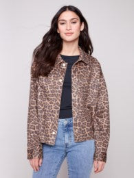 C6375 LEOPARD SHORT COAT