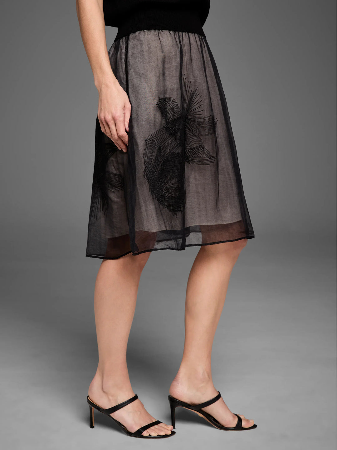 S269706 EMBROIDERED MESH SKIRT