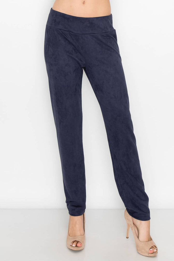 Annelise Suede Pant: PEACOCK / XL / A5499