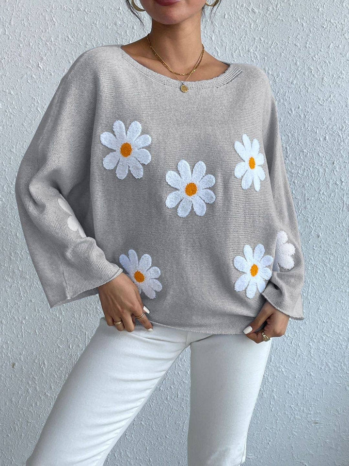 Daisy sweater: Grey / S