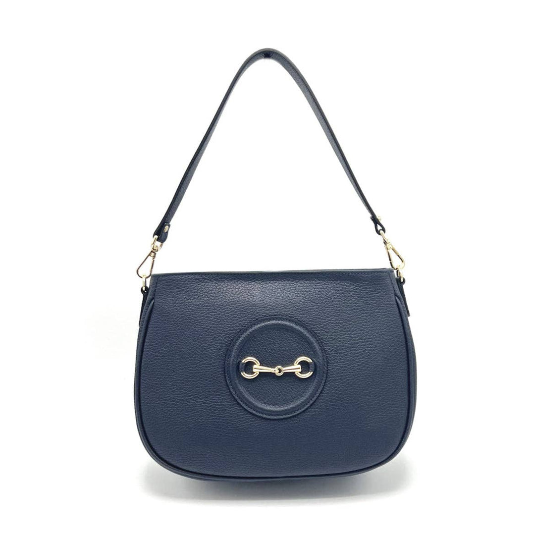 Leather bag, Made in Italy, 112627: Camel