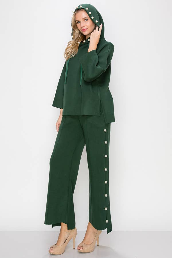 Farrah Scuba Pant: White / S