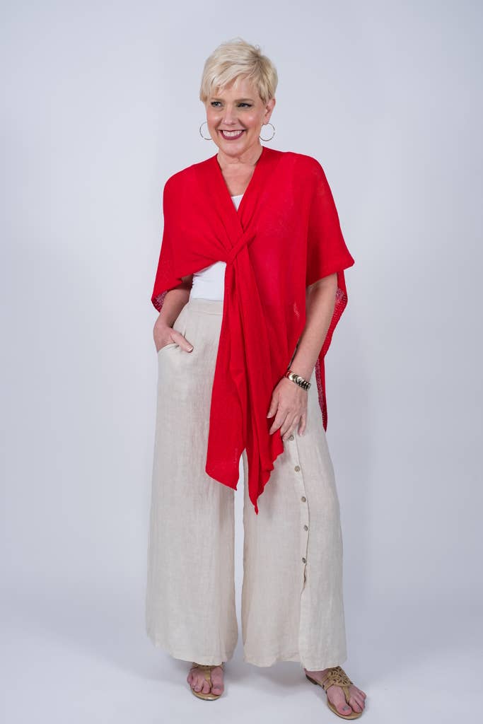 Aliya Cotton Wrap (W108): Bisque