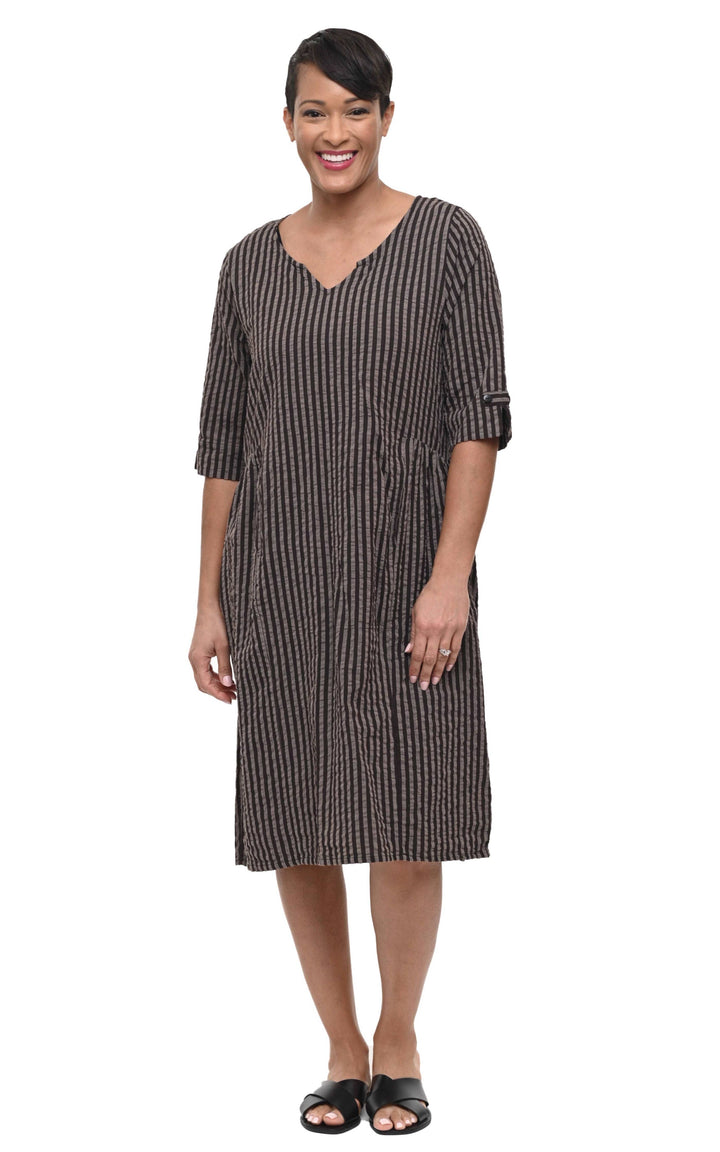 CV243 Maxine Dress Stripe: S