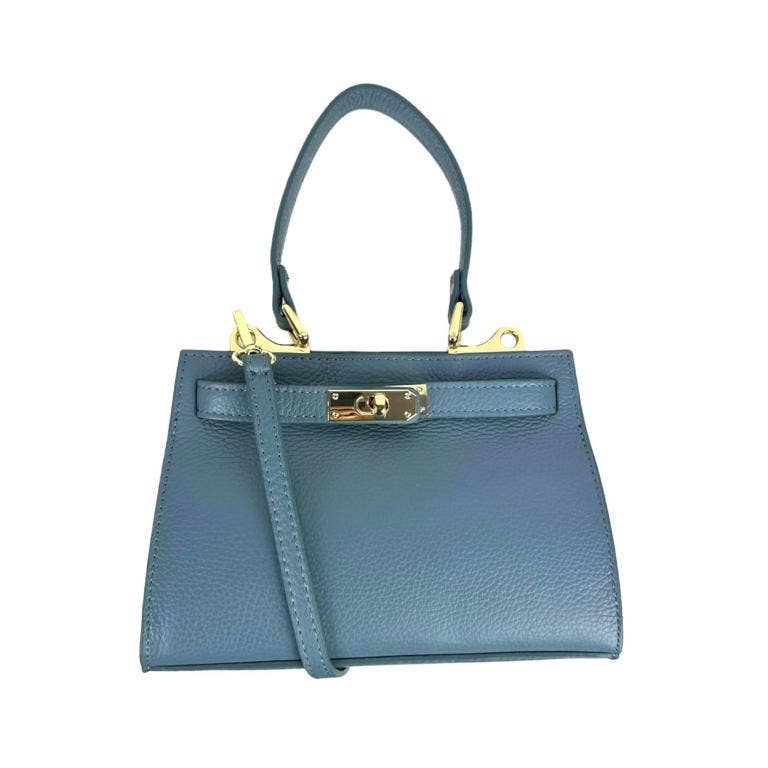Small leather handbag: Orange