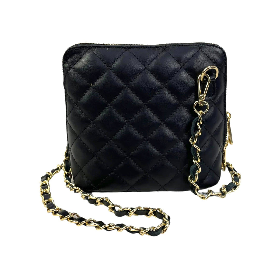 Compact Leather Bag: Garnet