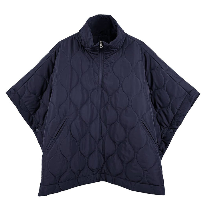 Quilted Cape Poncho Jacket : IVY / O/S