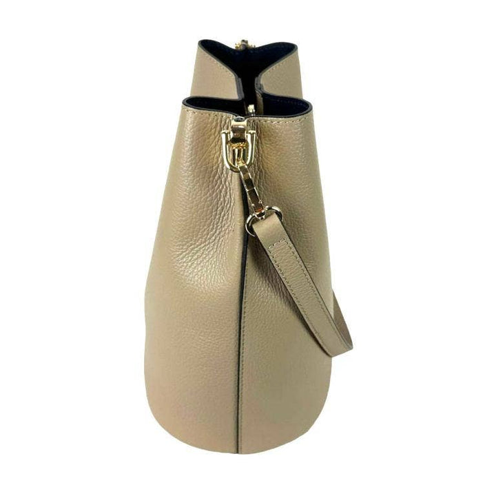 High Quality Italian Leather Shoulder Bag: Red