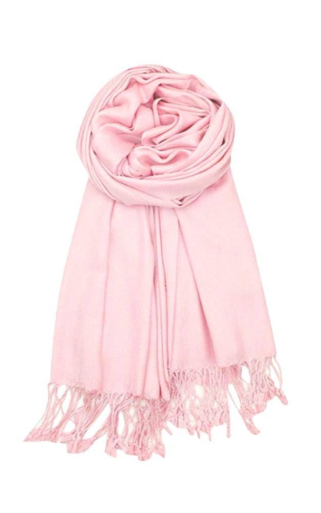 Lt Pink Pashmina Shawl Scarf