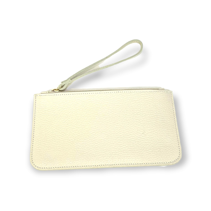 Genuine Leather Bag Wrist Strap: Black / Large