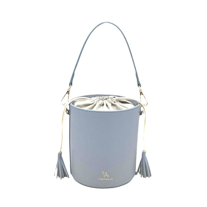 Leather bucket bag, Made in Italy, 112613: Camel