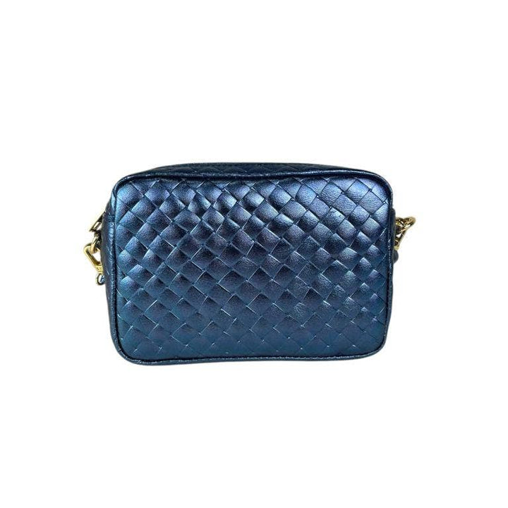 Crossbody Bag in Leather: Black