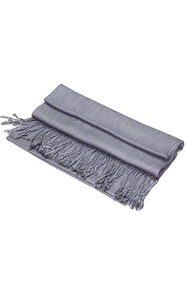 Gray Pashmina Shawl Scarf