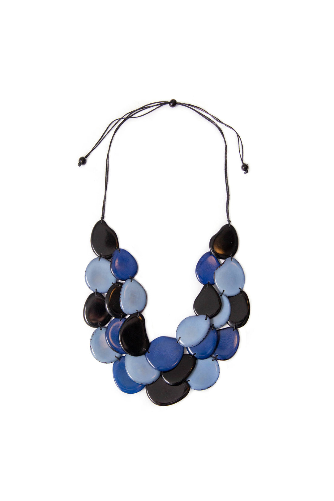 Amigas Necklace: Biscayne Bay/Royal Blue/Onyx Black