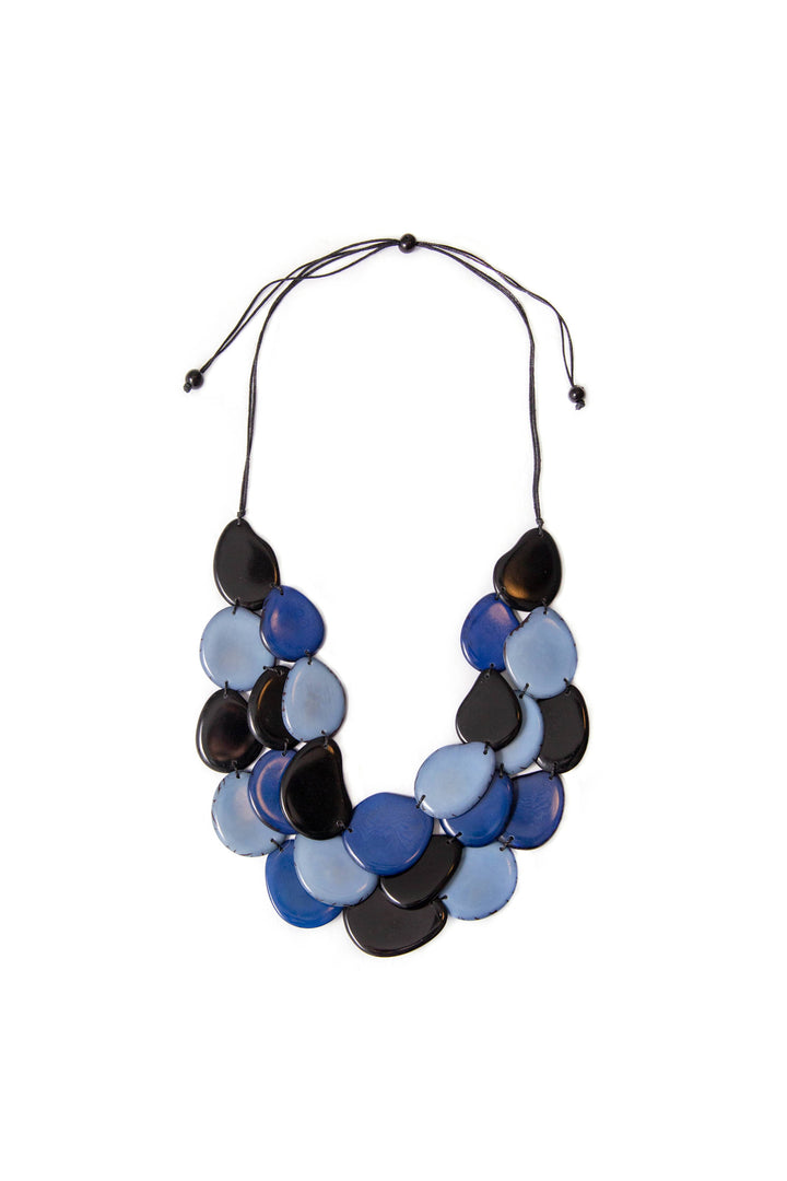 Amigas Necklace: Biscayne Bay/Royal Blue/Onyx Black