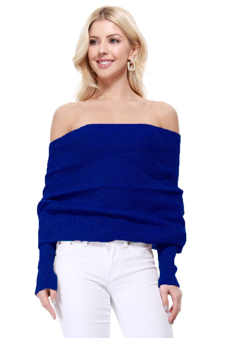 Bolero Sweater Top KC008: BLACK / ML