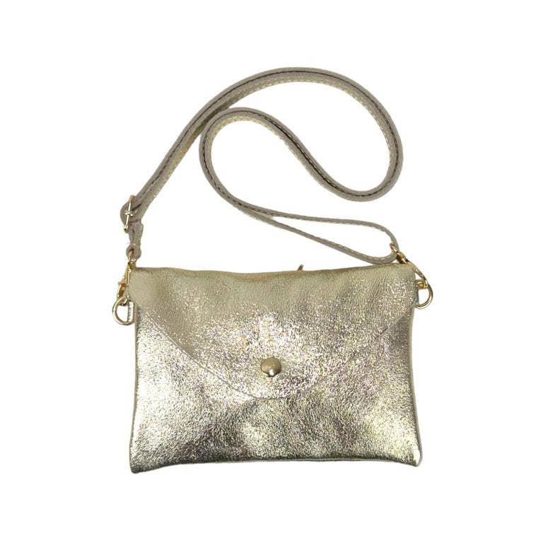 Leather Bag: Gold