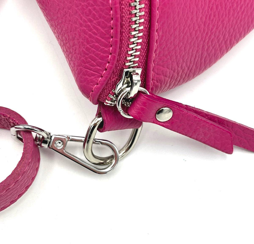 Leather Waist Bag, Made in Italy: 112466: Orange