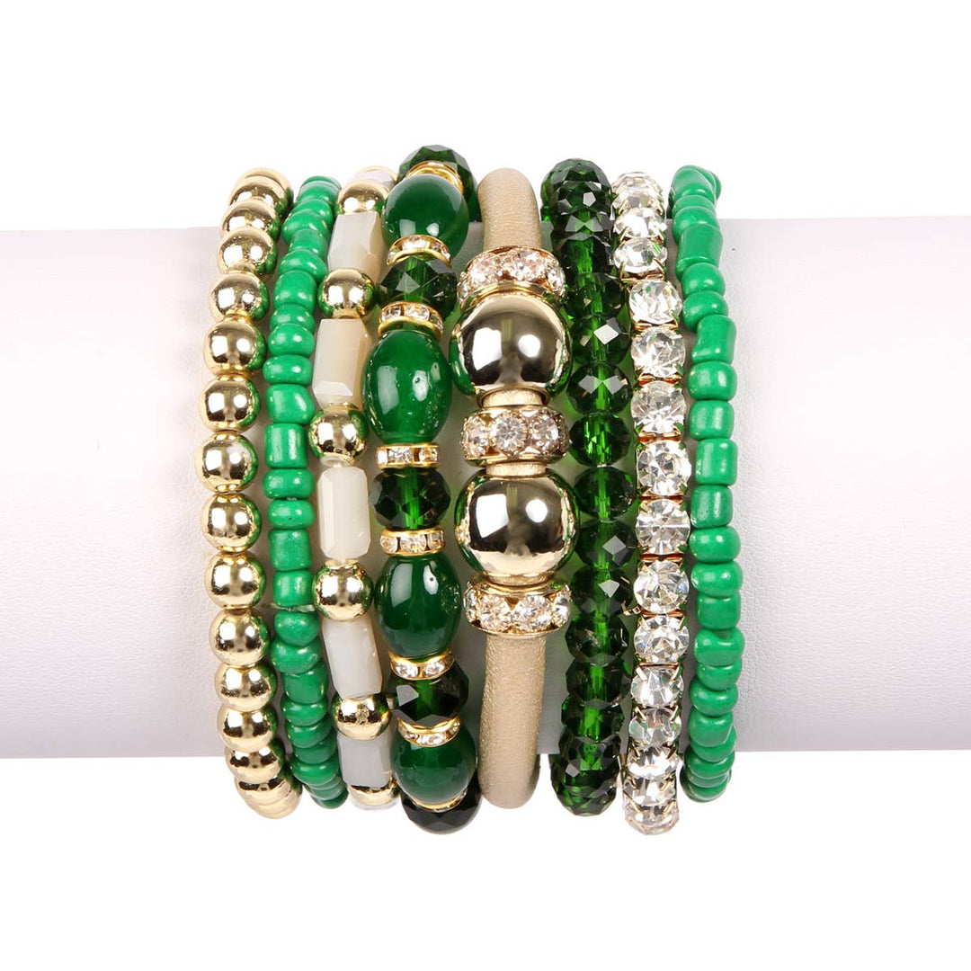 MULTI LINE BRACELET: BLACK