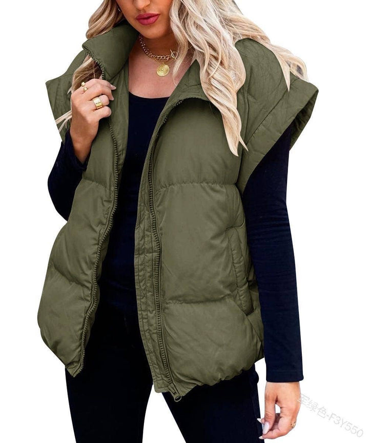 Puffer vest: Black / L